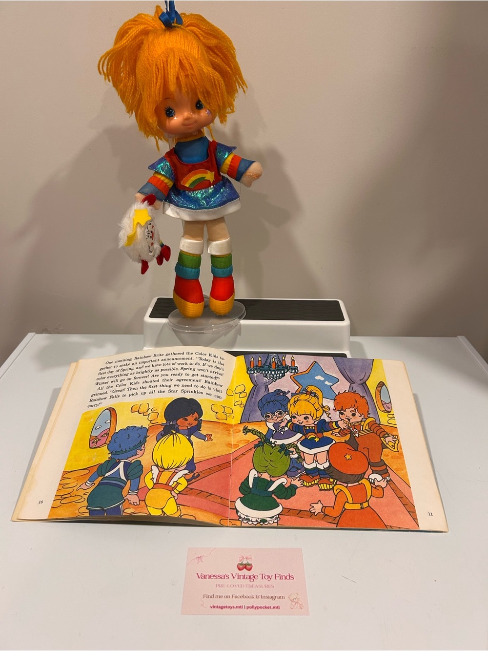 Vintage 1980s Rainbow Brite w/ Sprite, Book & Vinyl